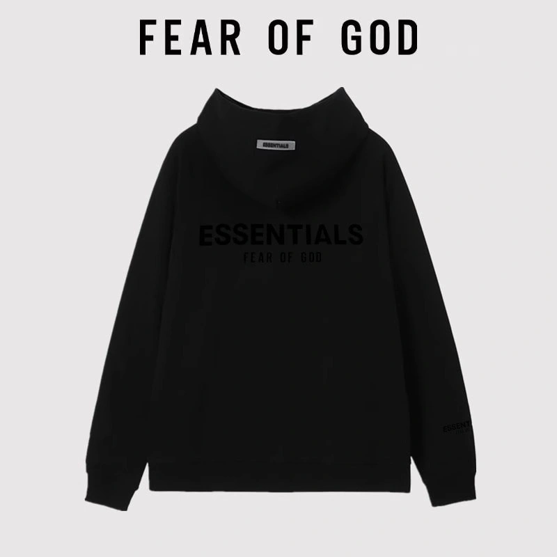 FOG Essentials 3D Letter Hooded Sweatshirt Unisex American Jacket