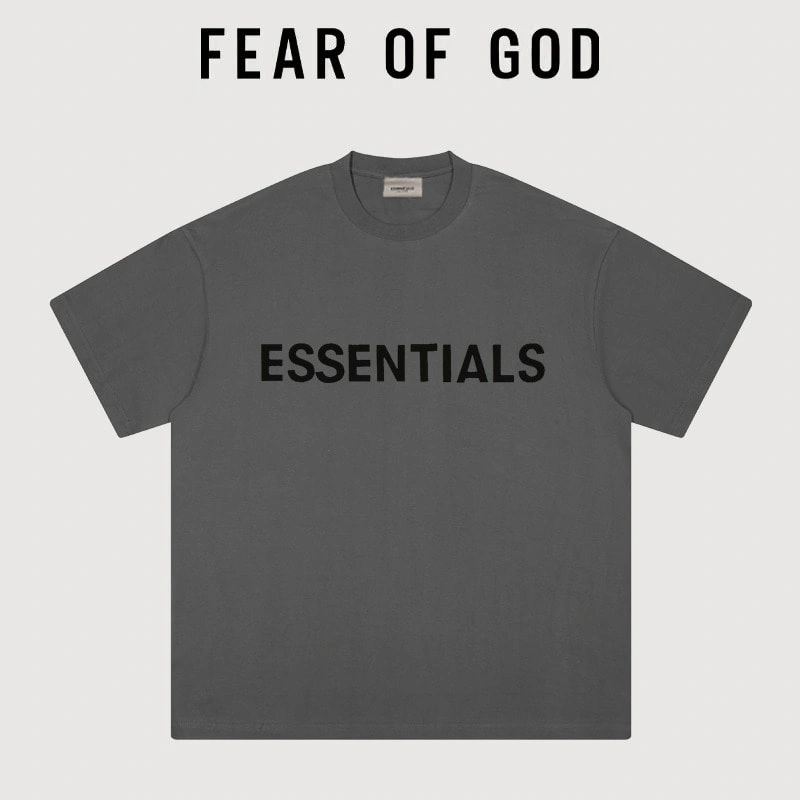 FOG Essentials Chest Letter Streetwear Short Sleeve T-Shirt Unisex Style 2
