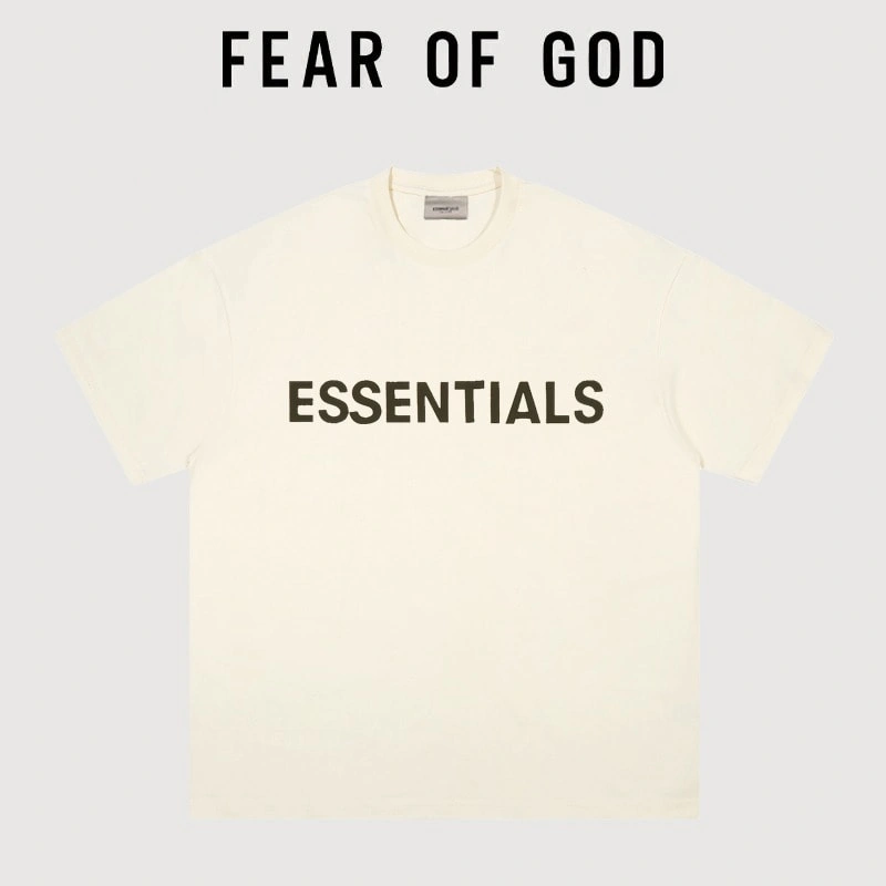 FOG Essentials Chest Letter Streetwear Short Sleeve T-Shirt Unisex Style 4