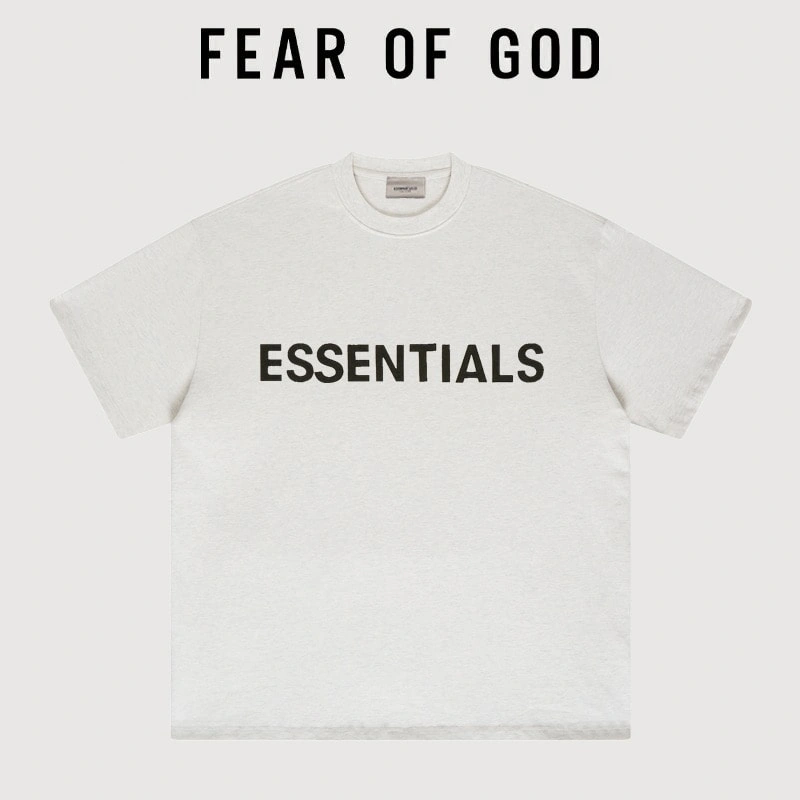 FOG Essentials Chest Letter Streetwear Short Sleeve T-Shirt Unisex Style 5
