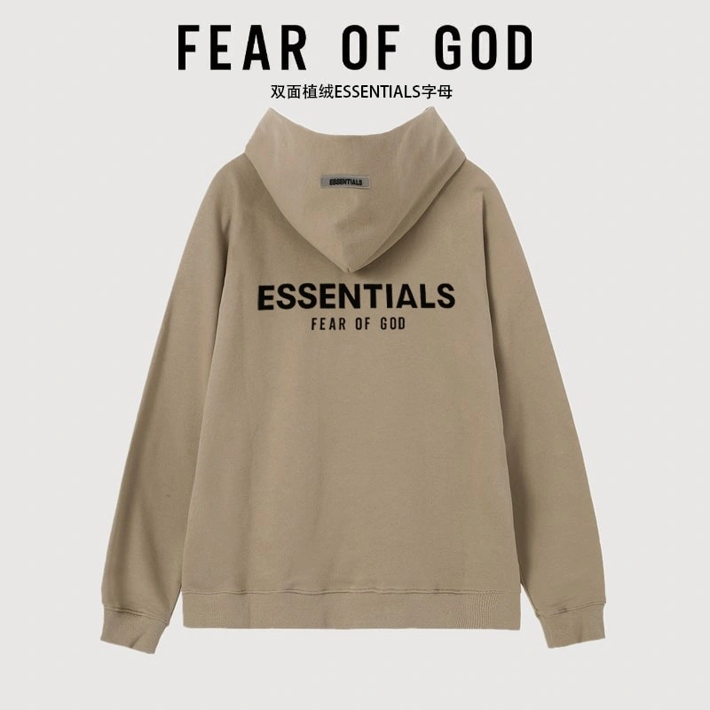 FOG Essentials Flocked Letter American Hoodie Unisex Style 6