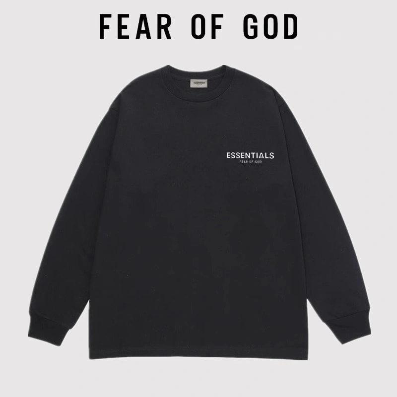 FOG Essentials Mini Logo Long Sleeve T-Shirt Unisex Streetwear Oversized
