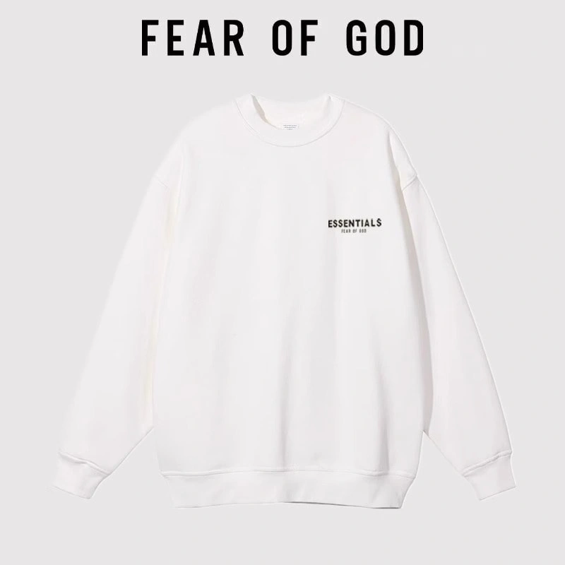 FOG Essentials Mini Logo Sweatshirt Unisex Streetwear Autumn Top Style 4