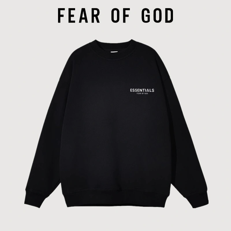 FOG Essentials Mini Logo Sweatshirt Unisex Streetwear Autumn Top