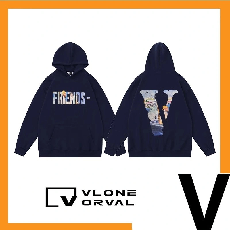 Vlone Orval American Painting V Long Sleeve Hoodie Unisex Trend Style 3