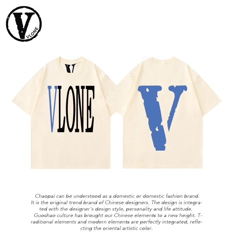 Vlone Orval Big V Short Sleeve Sunflower Vine Original Loose Cotton Couple Trend Style 13