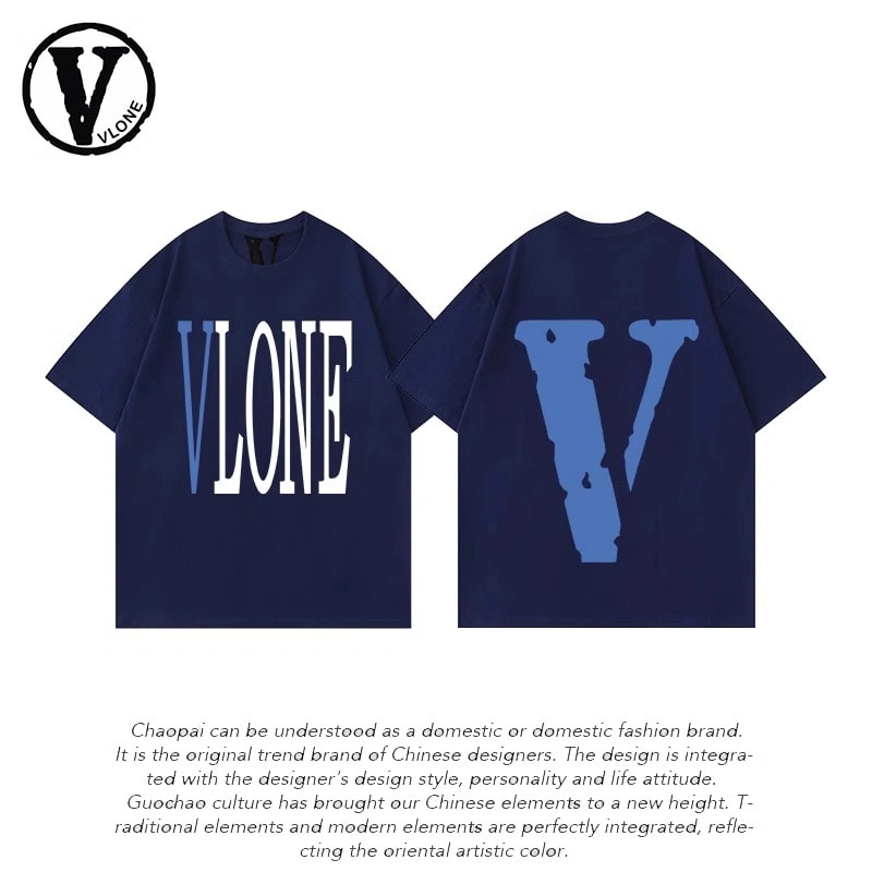 Vlone Orval Big V Short Sleeve Sunflower Vine Original Loose Cotton Couple Trend Style 14