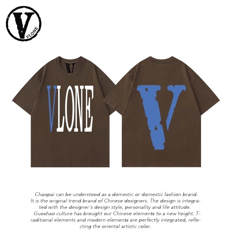 Vlone Orval Big V Short Sleeve Sunflower Vine Original Loose Cotton Couple Trend Style 15