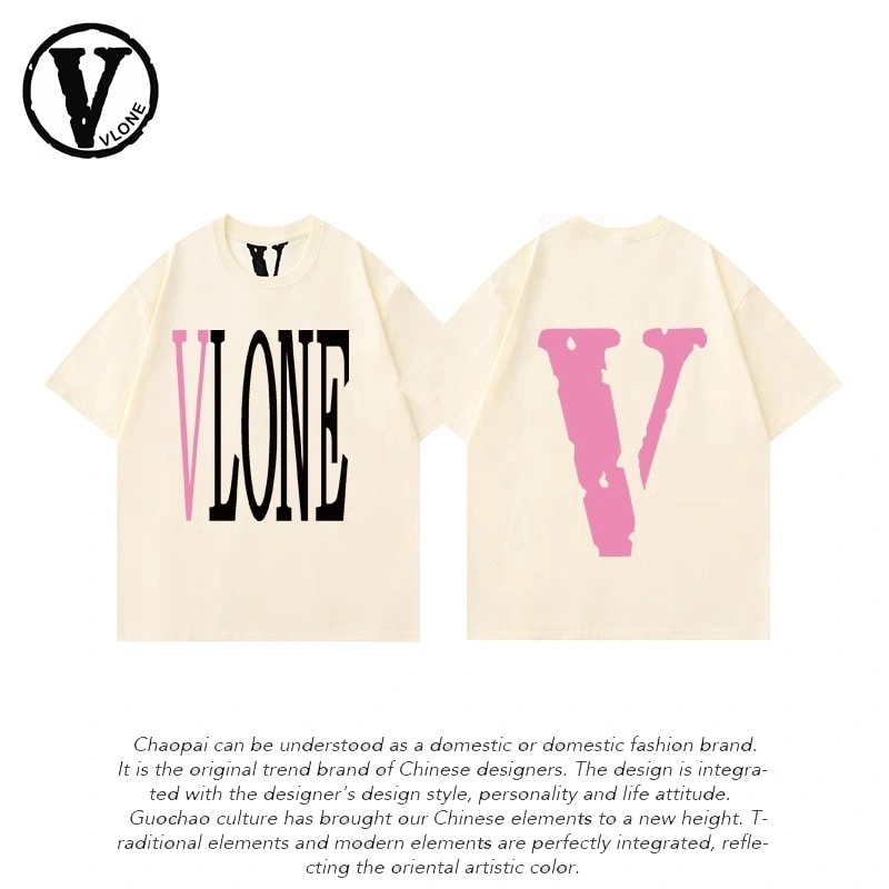 Vlone Orval Big V Short Sleeve Sunflower Vine Original Loose Cotton Couple Trend Style 19