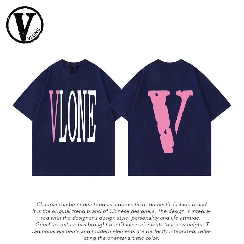 Vlone Orval Big V Short Sleeve Sunflower Vine Original Loose Cotton Couple Trend Style 20