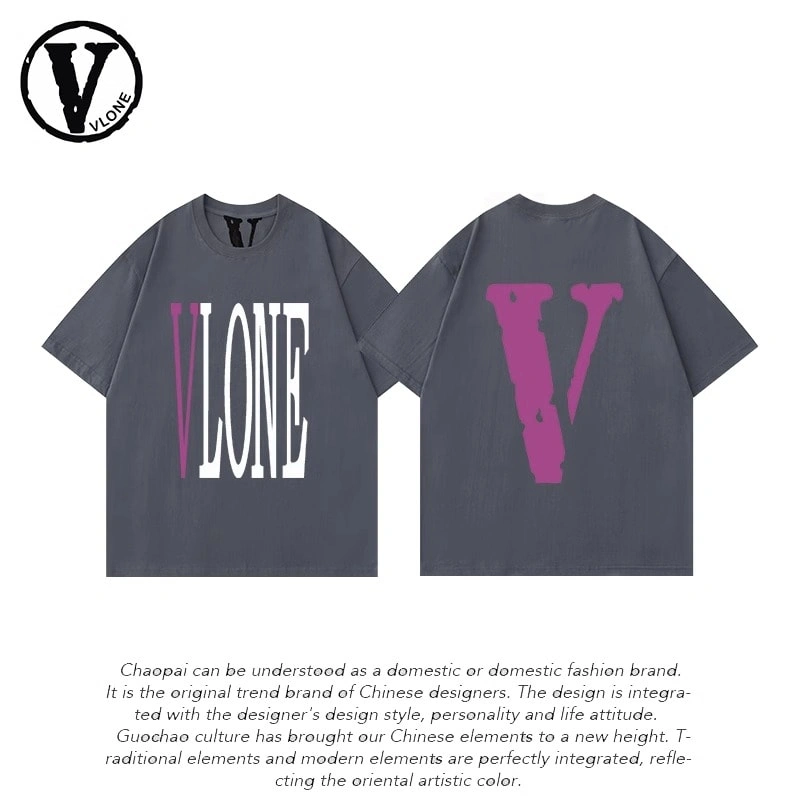 Vlone Orval Big V Short Sleeve Sunflower Vine Original Loose Cotton Couple Trend Style 21