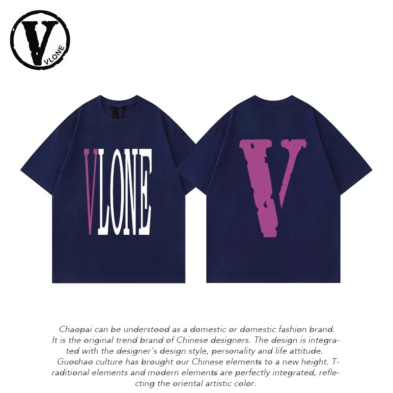 Vlone Orval Big V Short Sleeve Sunflower Vine Original Loose Cotton Couple Trend Style 25