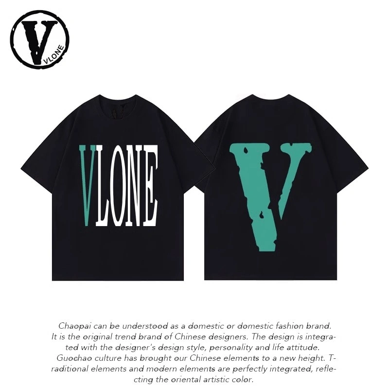 Vlone Orval Big V Short Sleeve Sunflower Vine Original Loose Cotton Couple Trend Style 5