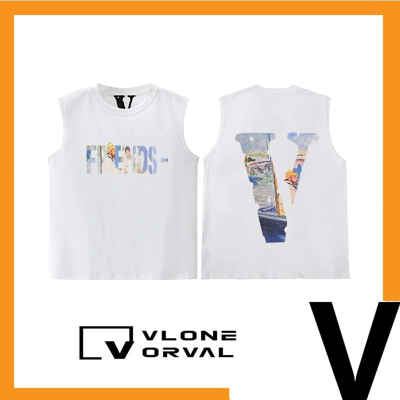 Vlone Orval Big V Sleeveless Tank Top Unisex American Retro Athletic Casual Style 9