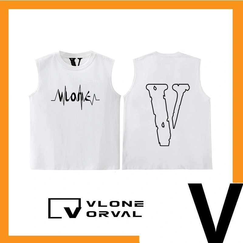 Vlone Orval Big V Sleeveless Tank Top Unisex American Retro Athletic Casual