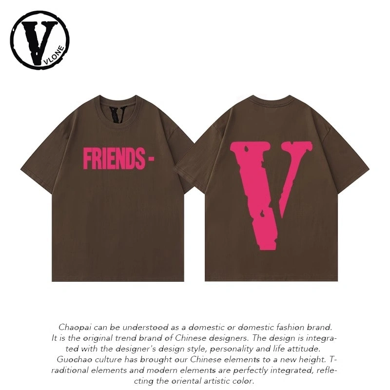 Vlone Orval Colorful Oil Painting Loose New Short Sleeve T-Shirt Summer Trendy Couple Style 5