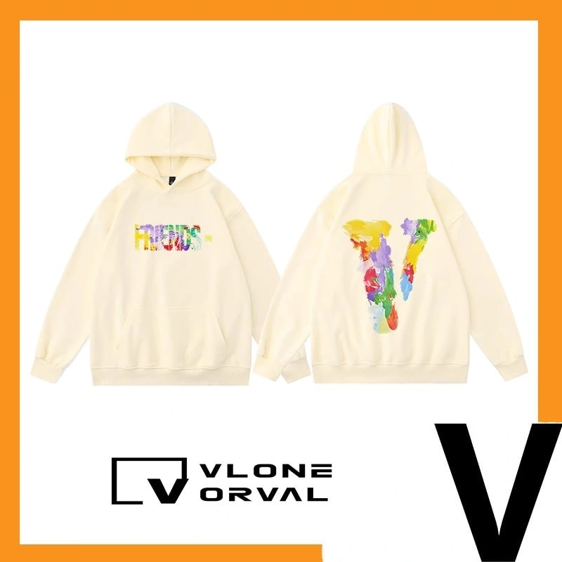 Vlone Orval Colorful Painting Hoodie Unisex Long Sleeve Loose Fit Style 2
