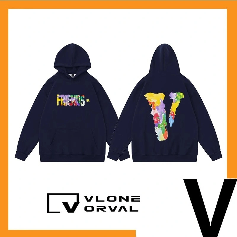 Vlone Orval Colorful Painting Hoodie Unisex Long Sleeve Loose Fit Style 3