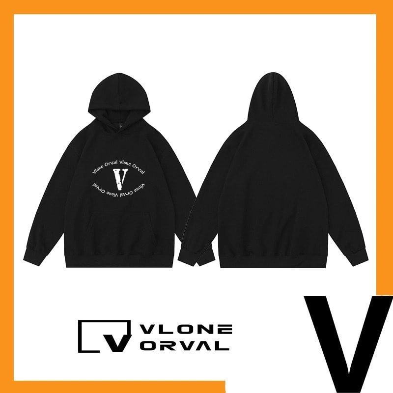 Vlone Orval Eye Letter Hoodie Unisex American Trend Style 1