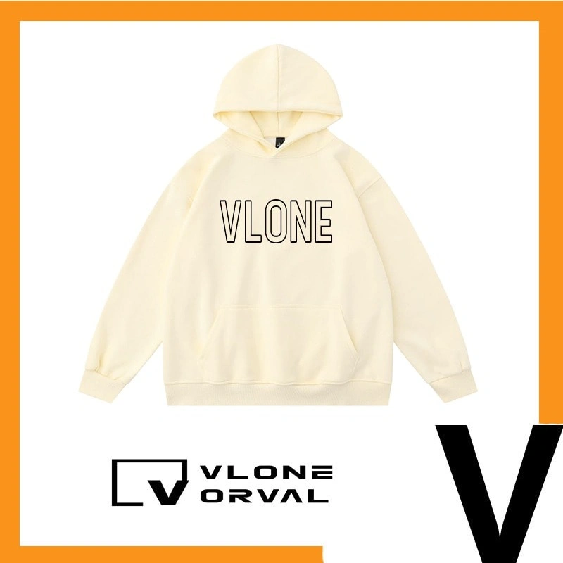 Vlone Orval Hollow Letter Hoodie Unisex American Trend Style 2