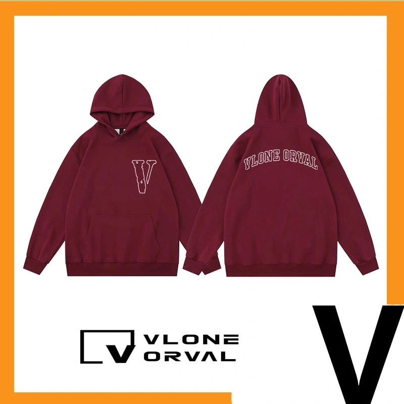 Vlone Orval Line Letter Hoodie Unisex American Trend Style 4