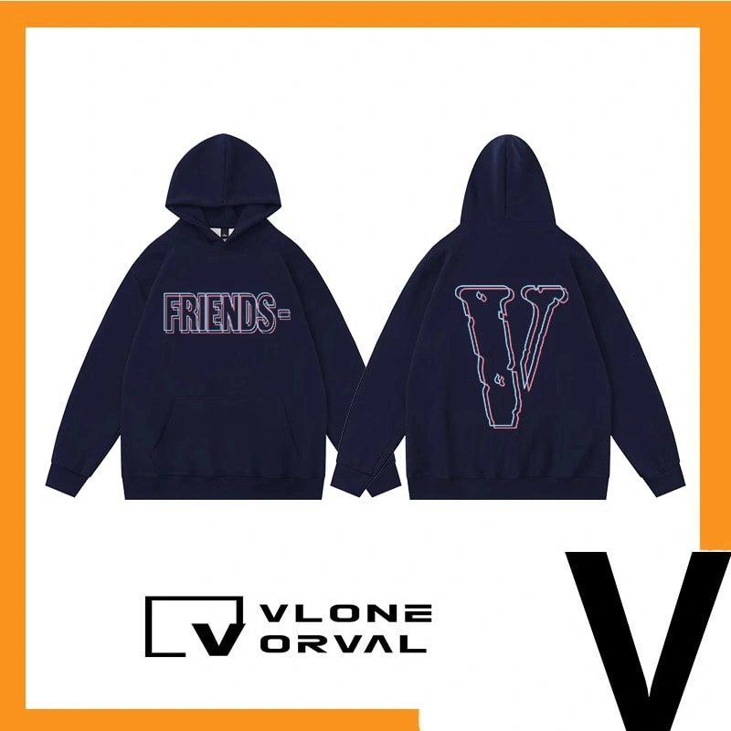 Vlone Orval Phantom Color Hollow V Design Hoodie Unisex Loose Fit Style 3