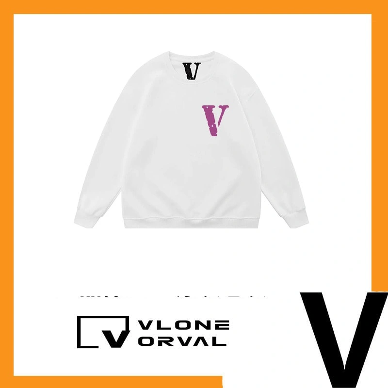 Vlone Orval Small V Logo Trendy American Crewneck Sweatshirt Unisex Oversized Autumn Winter Style 10