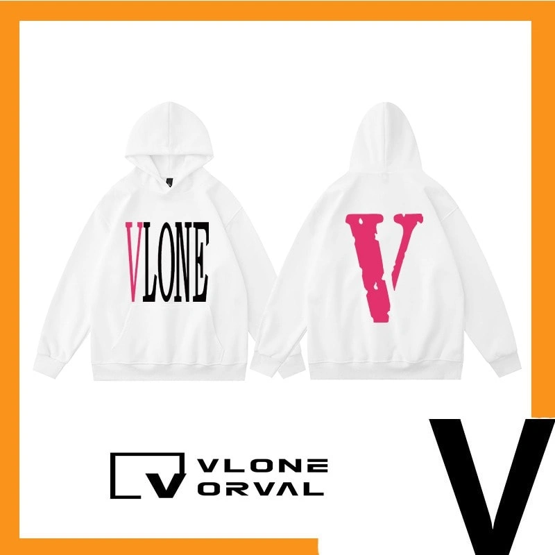 Vlone Orval Solid Color V Hoodie Unisex American Trend Style 10