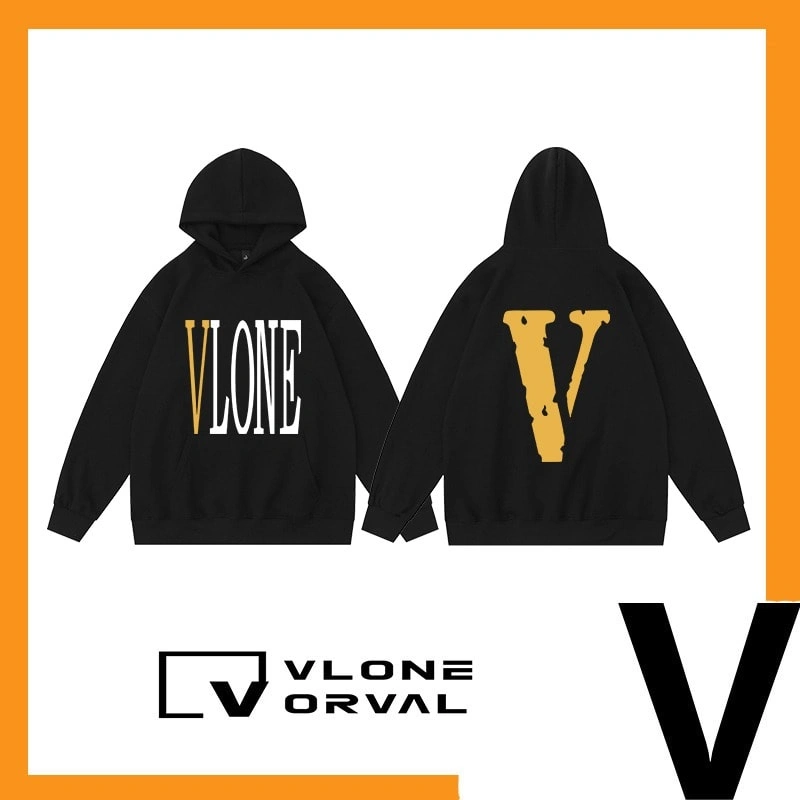 Vlone Orval Solid Color V Hoodie Unisex American Trend Style 13