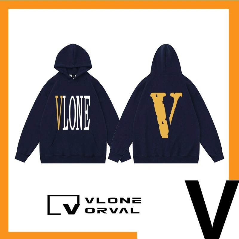 Vlone Orval Solid Color V Hoodie Unisex American Trend Style 15