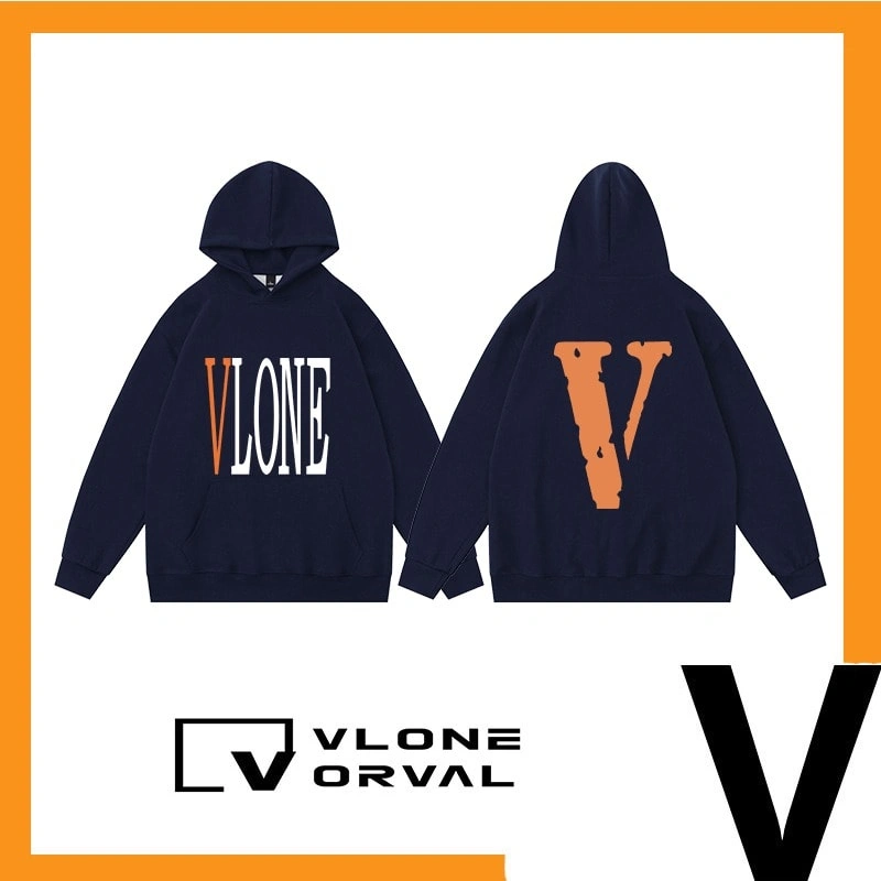 Vlone Orval Solid Color V Hoodie Unisex American Trend Style 6