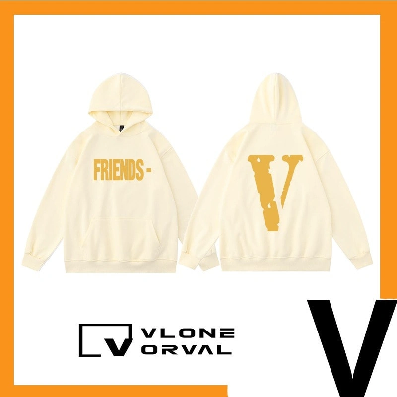 Vlone Orval Solid Color V Hoodie Unisex Style 14