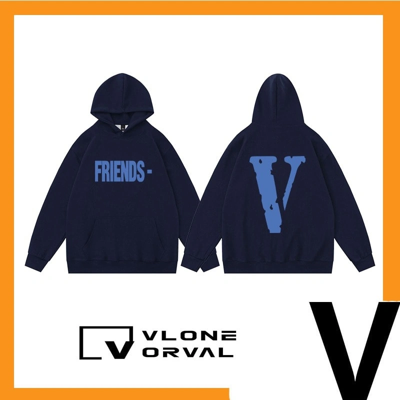 Vlone Orval Solid Color V Hoodie Unisex Style 22