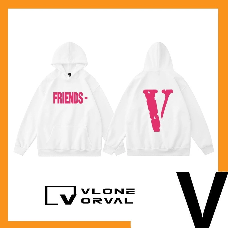 Vlone Orval Solid Color V Hoodie Unisex Style 23
