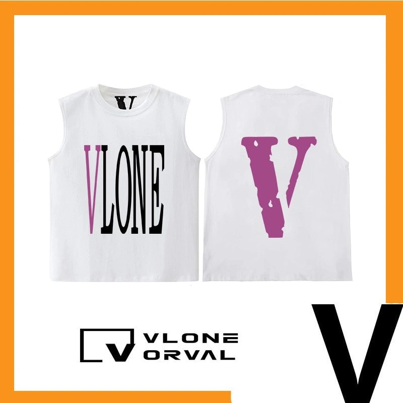 Vlone Orval Solid V American Sleeveless Vest Unisex Casual Sportswear Style 15