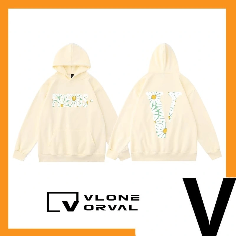 Vlone Orval Sunflower Vine Limited Edition Loose Fit Hoodie Unisex Style 2