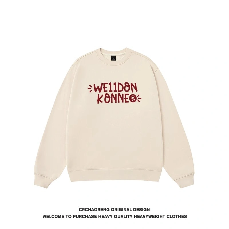 We11done Konne Casual Crew Neck Sweatshirt Men Pure Cottonweight Retro New High end Shirt Style 6