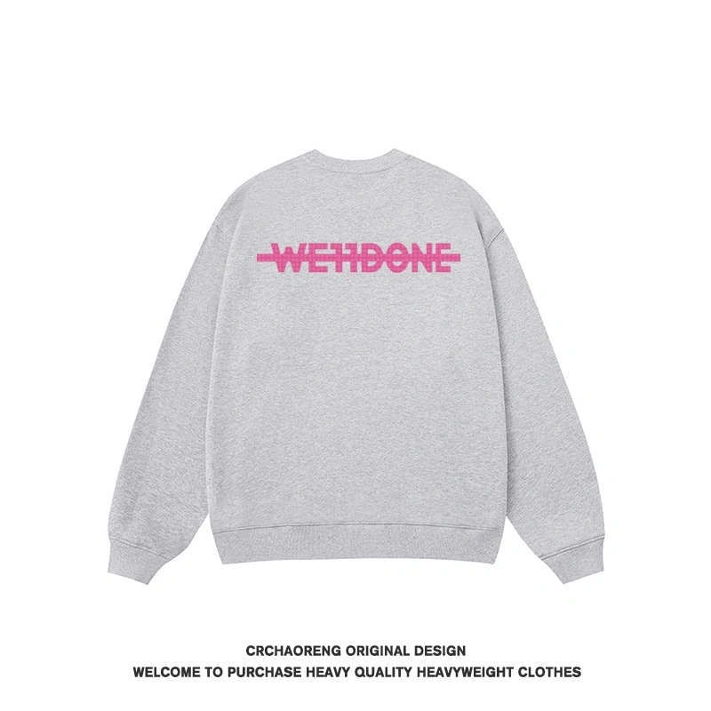 We11done Konne Casual Fashion Inner Long Sleeve Fleece European Trend Crew Neck Sweatshirt Men Style 3