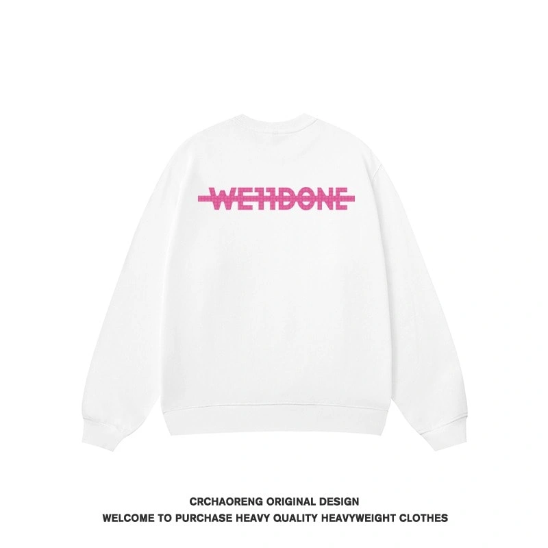 We11done Konne Casual Fashion Inner Long Sleeve Fleece European Trend Crew Neck Sweatshirt Men Style 6