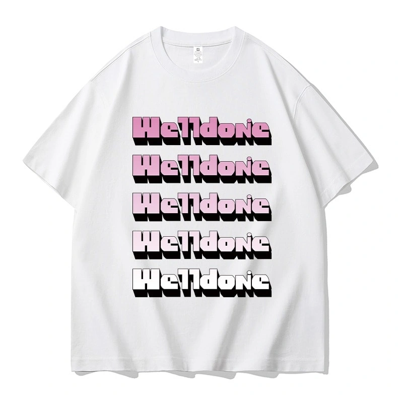 We11done Konne Casual Loose Short Sleeve T-Shirt Men Pure Cotton Trend Half Sleeve Top Style 1