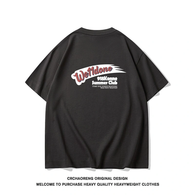 We11done Konne Casual Loose Simple Versatile Half Sleeve Top Pure Cotton Crew Neck Short Sleeve T-Shirt Men Style 1