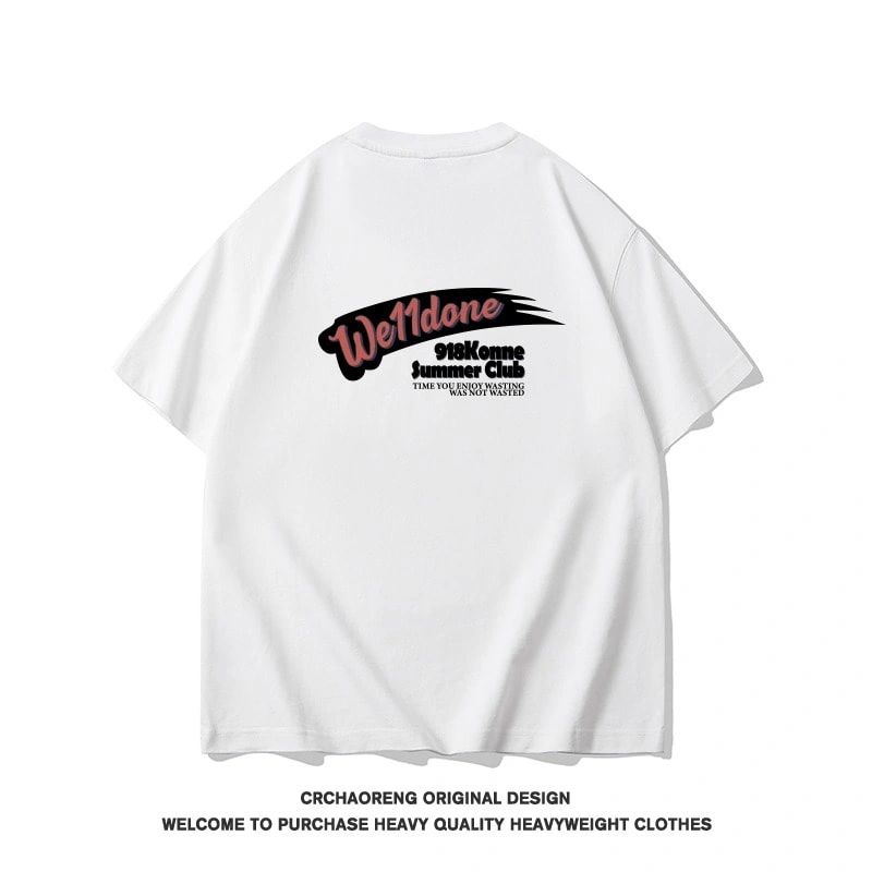 We11done Konne Casual Loose Simple Versatile Half Sleeve Top Pure Cotton Crew Neck Short Sleeve T-Shirt Men Style 3