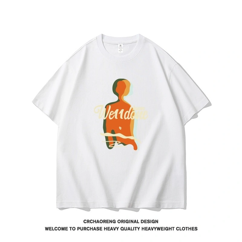 We11done Konne Casual Loose Top T-Shirt Retro Street Crew Neck Short Sleeve Men Style 3