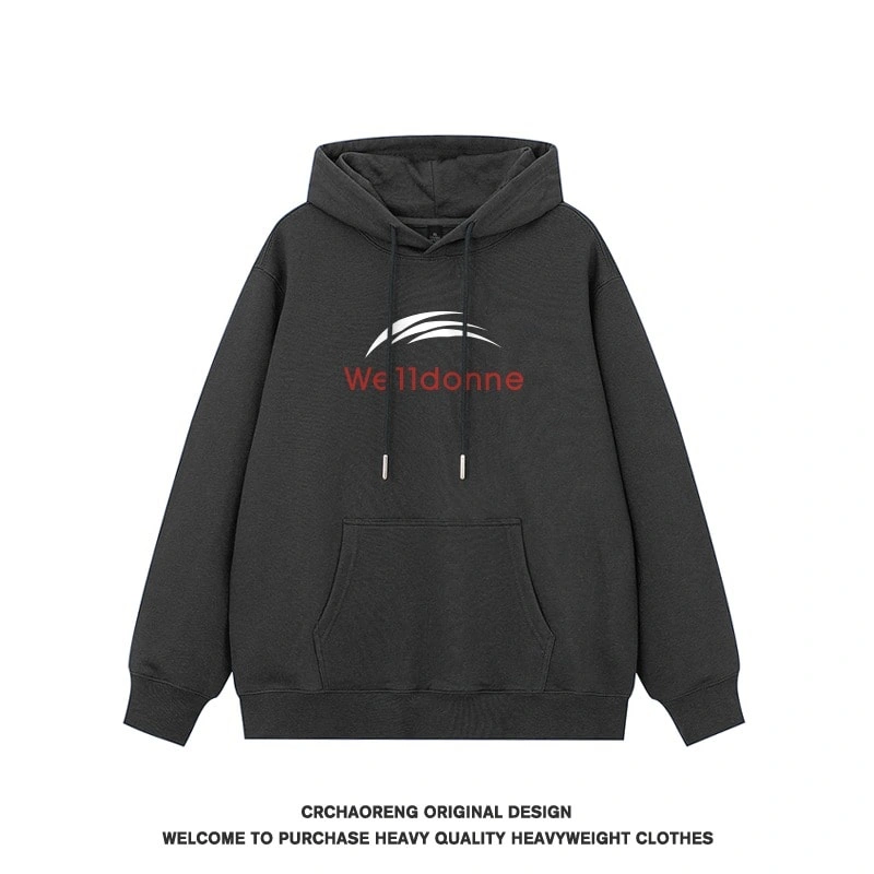 We11done Konne Casual Versatile Hoodie Men’s Retro Pure Cottonweight Trendy Jacket Style 2