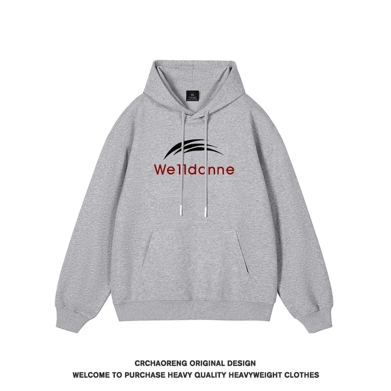 We11done Konne Casual Versatile Hoodie Men’s Retro Pure Cottonweight Trendy Jacket Style 4