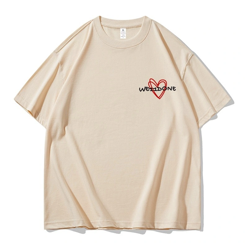 We11done Konne Crew Neck Pure Cotton Short Sleeve T-Shirt Men Casual Loose Simple Half Sleeve Top Style 3