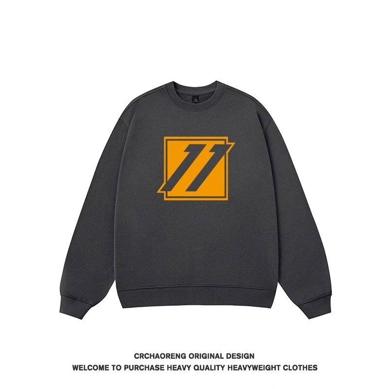 We11done Konne Crew Neck Sweatshirt Men 2024 Loose Fleece Trend Brand Couple Shirt Style 2