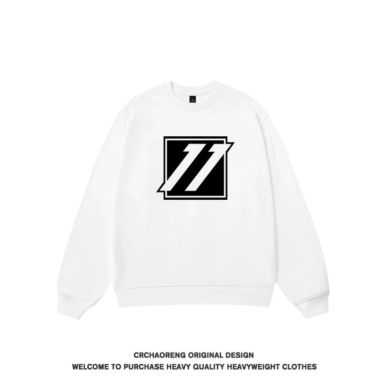 We11done Konne Crew Neck Sweatshirt Men 2024 Loose Fleece Trend Brand Couple Shirt Style 6