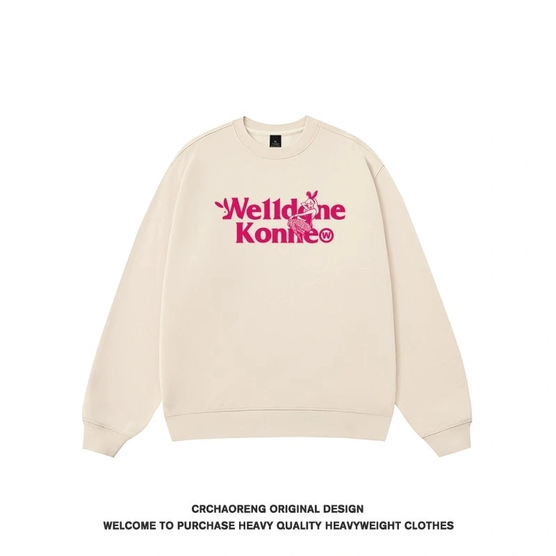 We11done Konne Crew Neck Sweatshirt Men 2024 New Pure Cottonweight Fleece Loose Shirt Trend Style 5