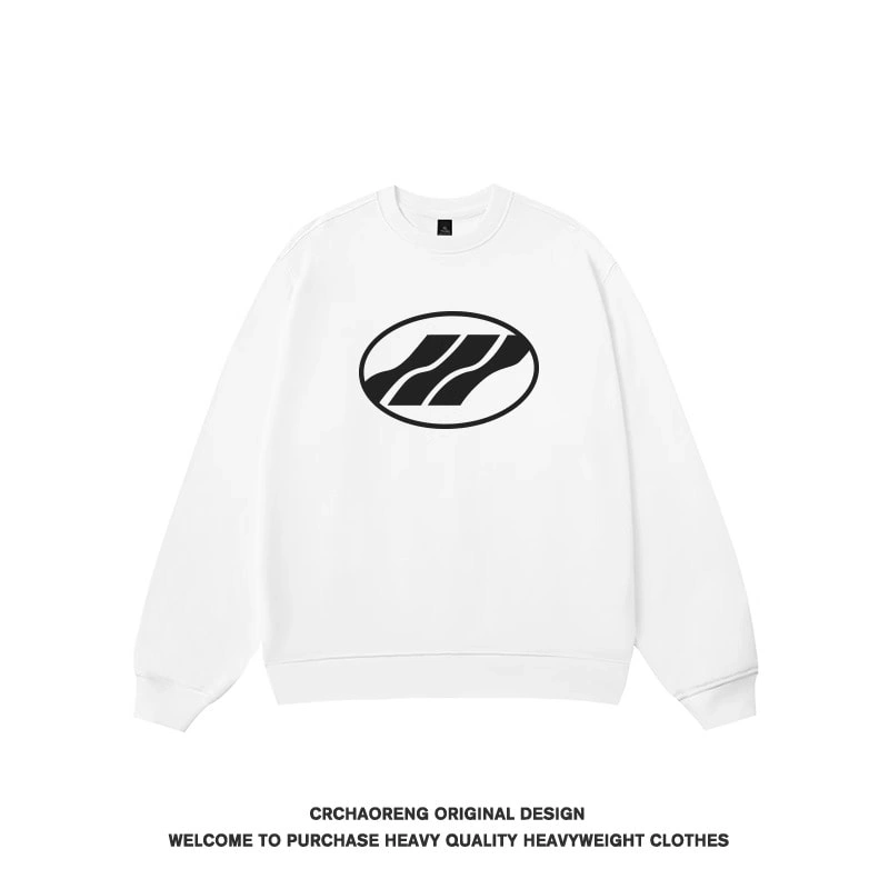 We11done Konne Crew Neck Sweatshirt Men 2024 Student Loose Trendy Couple Shirt Style 6